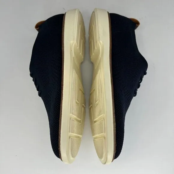B. Blass Mens Size 8.5 Marine Blue Memory Foam Stitchlite Wingtip Oxford Shoes
