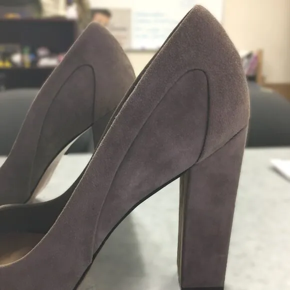 BADGLEY MISCHKA Mark   James &quot;Dimitri&quot; Suede Open Toe Pump