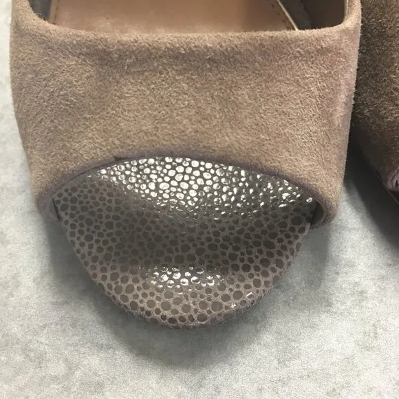 BADGLEY MISCHKA Mark   James &quot;Dimitri&quot; Suede Open Toe Pump