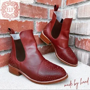 Bali Elf 🇮🇩Eclipse Leather Chelsea Ankle Boot | Vintage Brown | Sz 8