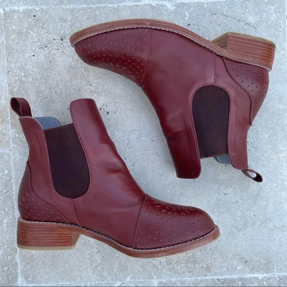 Bali Elf 🇮🇩Eclipse Leather Chelsea Ankle Boot | Vintage Brown | Sz 8