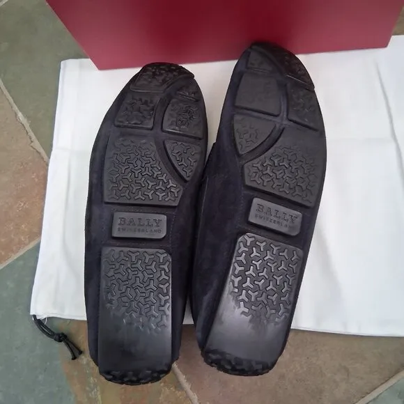 Bally Pearce Loafers  Slip-On Shoes Navy Suede