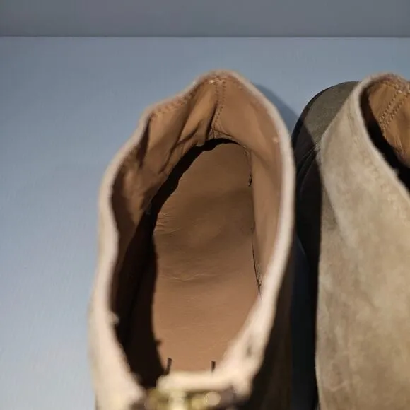 Beek Eaglet Ankle Bootie Western Slouchy Stone Tan Suede Leather Size 8