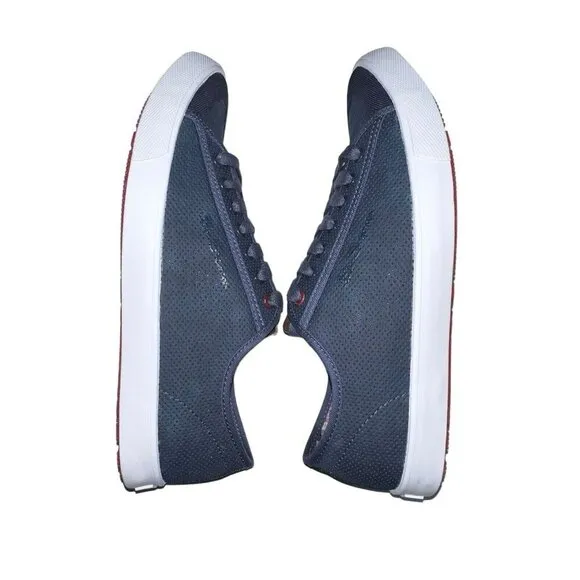 Ben Sherman Eddie Script Lace Shoes Size 8M Men’s Navy Black‎ Nylon New in box