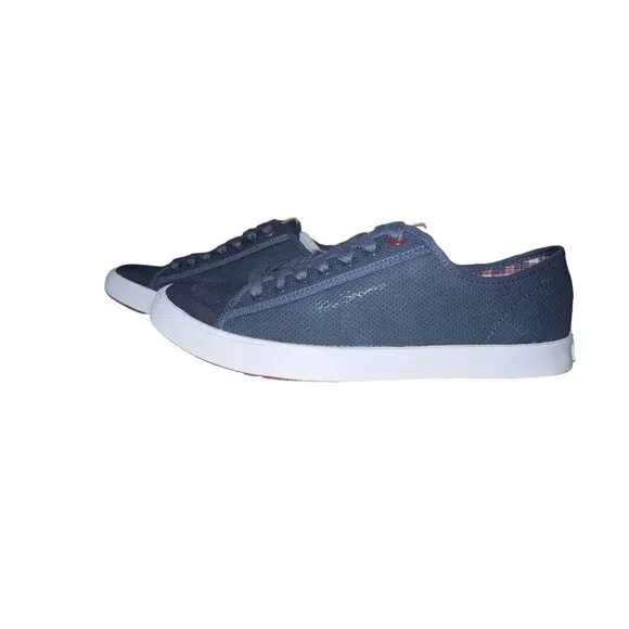 Ben Sherman Eddie Script Lace Shoes Size 8M Men’s Navy Black‎ Nylon New in box