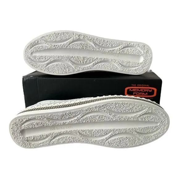 Bernie Mev. NYC TW99 White Memory Foam Slip On Shoes Style Size EU 41 US 11