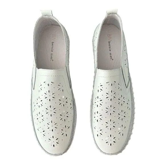 Bernie Mev. NYC TW99 White Memory Foam Slip On Shoes Style Size EU 41 US 11