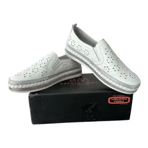 Bernie Mev. NYC TW99 White Memory Foam Slip On Shoes Style Size EU 41 US 11