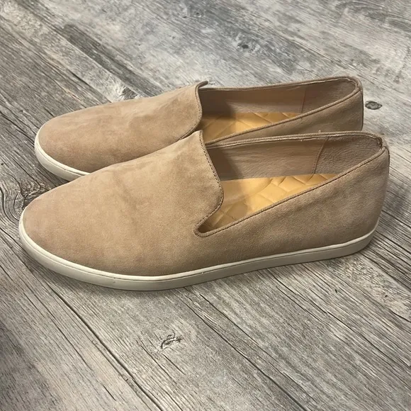 Birdies tan suede The Swift slip on sneakers shoes