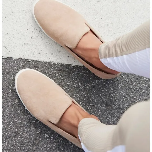 Birdies tan suede The Swift slip on sneakers shoes