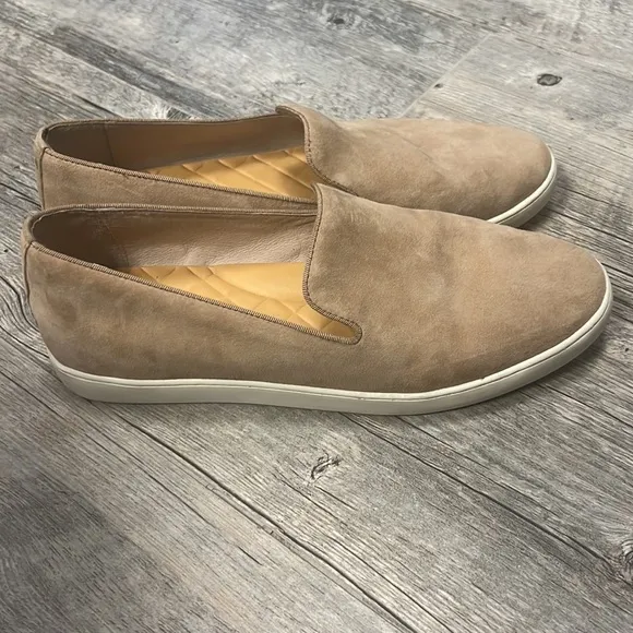 Birdies tan suede The Swift slip on sneakers shoes