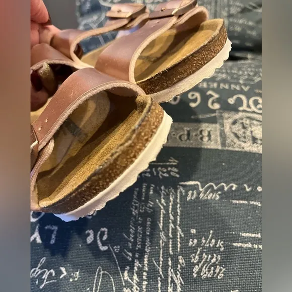 Birkenstock girls Arizona metallic pink sandals