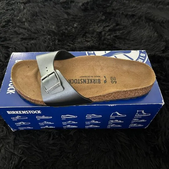 Birkenstock Madrid gray sandals slip on shoes women’s eur 40 new
