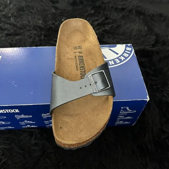 Birkenstock Madrid gray sandals slip on shoes women’s eur 40 new