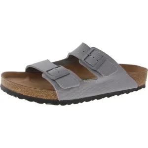 Birkenstock Mens Arizona Gray Cushioned Footbed Slide Sandals Shoes New
