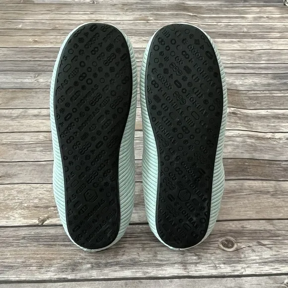 Bombas Nest Slippers Women US 11 EU 42 UK 9 Comfort Slide Shoes Misty Sky Ribbed