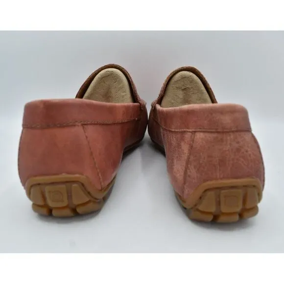 Born Mens Size 10 Allan Leather Slip On Loafers Shoes