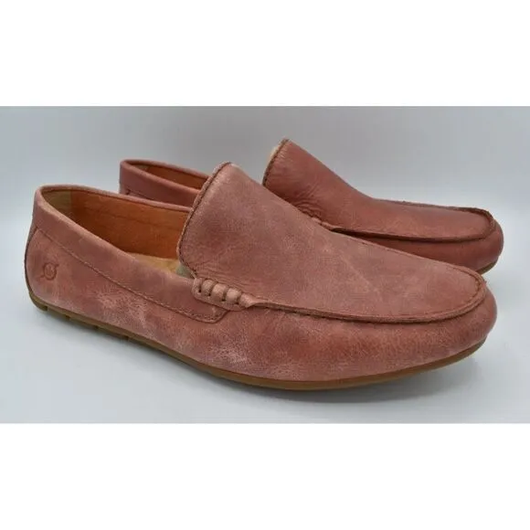 Born Mens Size 10 Allan Leather Slip On Loafers Shoes