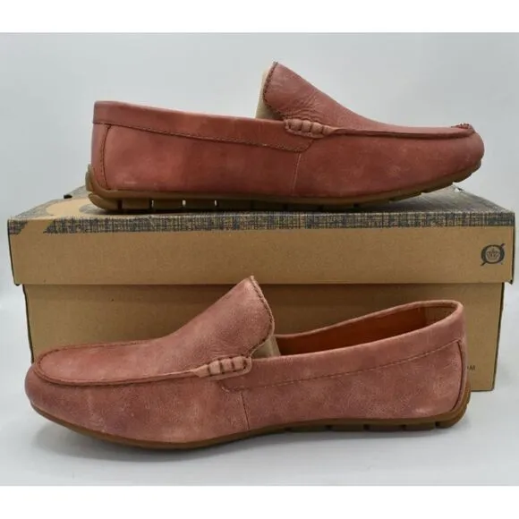 Born Mens Size 10 Allan Leather Slip On Loafers Shoes