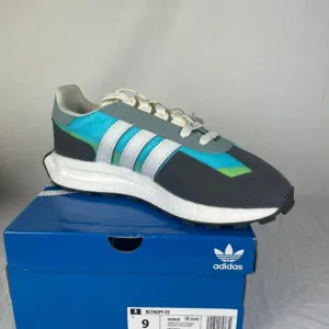BRAND NEW adidas Retropy E5 Mens Running Shoes Grey blue Five GX9820 Brand