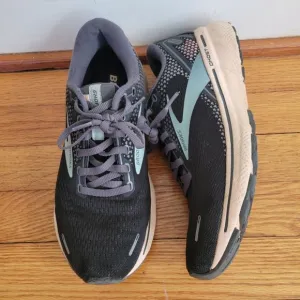 Brooks 8 Black Athletic Running Tennis Shoes DNA GHOST 14 Track Cross Country