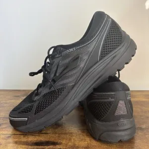 Brooks Addiction 13 Mens 12.5 Running Shoes Black Athletic Sneakers