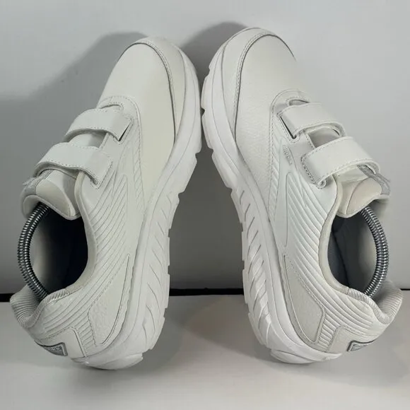 Brooks Addiction Walker 2 Mens Size 10 Medium (D) White Hook &amp; Loop Walking Shoe