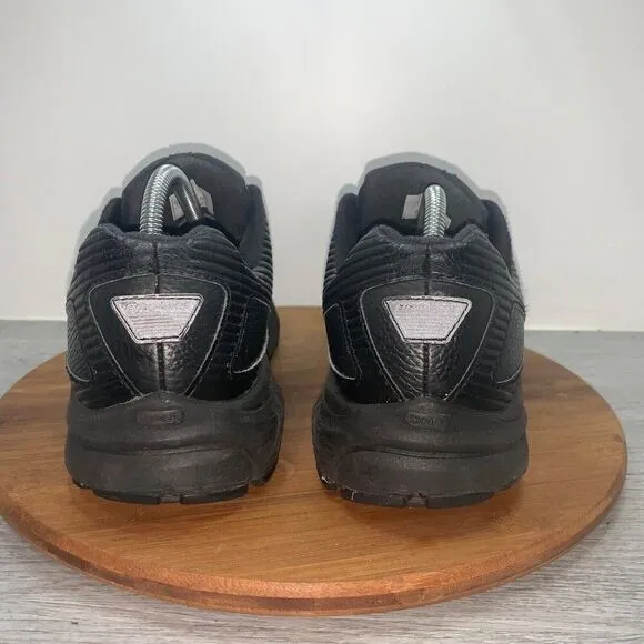 Brooks Addiction Walker Men’s Size 10 D Black Leather Walking Shoes Sneakers