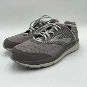 Brooks Addiction Walker Womens Size 11 Shark/Alloy/Oyster Suede Walking Shoe