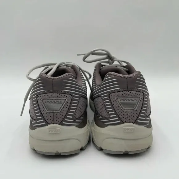 Brooks Addiction Walker Womens Size 11 Shark/Alloy/Oyster Suede Walking Shoe