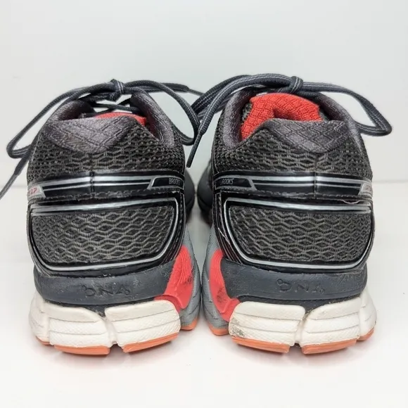 Brooks Adrenaline GTS 17 running shoe black pink gray women's size 7.5