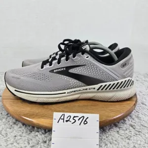 Brooks Adrenaline GTS 22 Alloy Grey Black Athletic Gym Running Shoes Mens 10 D