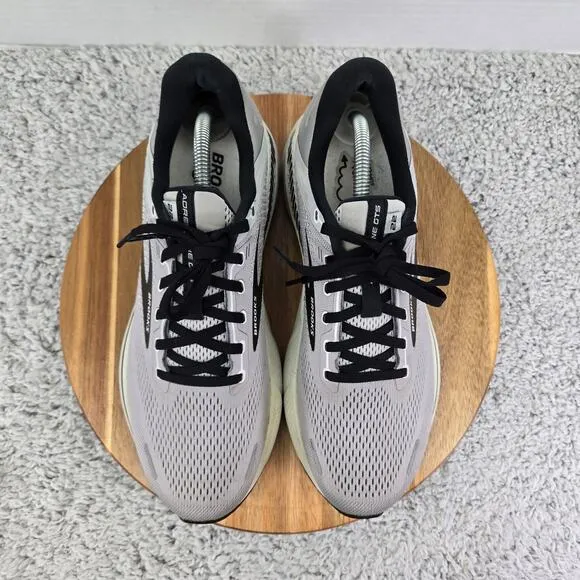 Brooks Adrenaline GTS 22 Alloy Grey Black Athletic Gym Running Shoes Mens 10 D