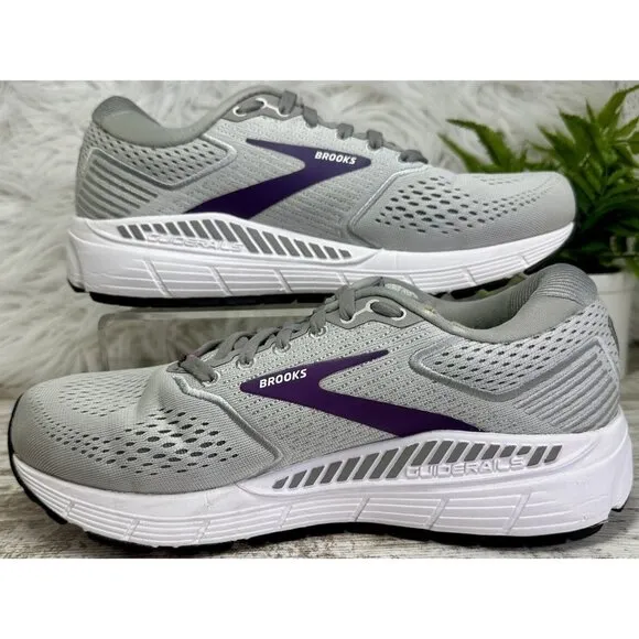 Brooks Ariel 20 Running Shoes 1203151B009 Women’s Size 8 B Oyster/Alloy/Grape