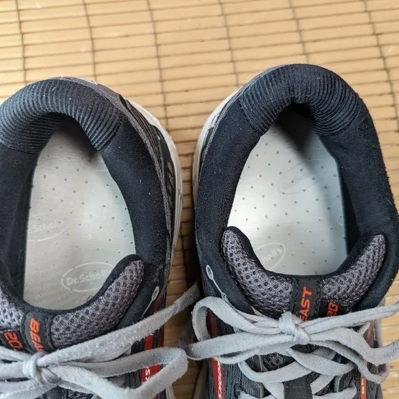 Brooks Beast 20 Mens 11.5D Shoes Sneakers Gray Red Running Walking NEW INSOLES