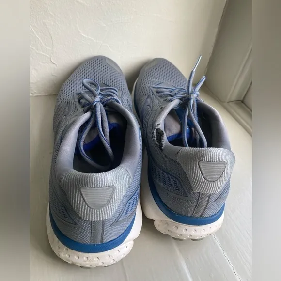 Brooks Ghost 12 Running Walking Training Shoes Gray Blue Men's Sz 12 Read