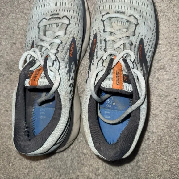 Brooks Ghost 13 Mens Size 9 B Light Blue Running Shoes Sneakers 1203381B345