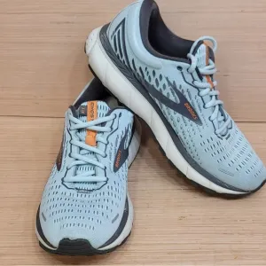 Brooks Ghost 13 Mens Size 9 B Light Blue Running Shoes Sneakers 1203381B345