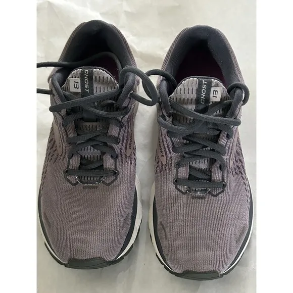 Brooks Ghost 13 Womens 7 Shoes Purple Running Walking Sneaker Gym 1203381B550
