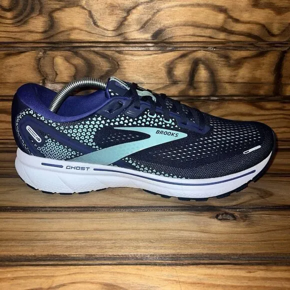 Brooks Ghost‎ 14 Athletic Shoes Womens Size 11.5 Blue Purple Running Walking Gym