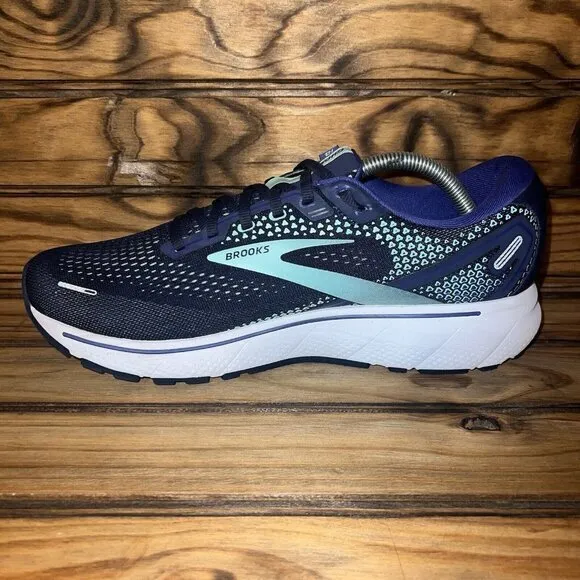 Brooks Ghost‎ 14 Athletic Shoes Womens Size 11.5 Blue Purple Running Walking Gym