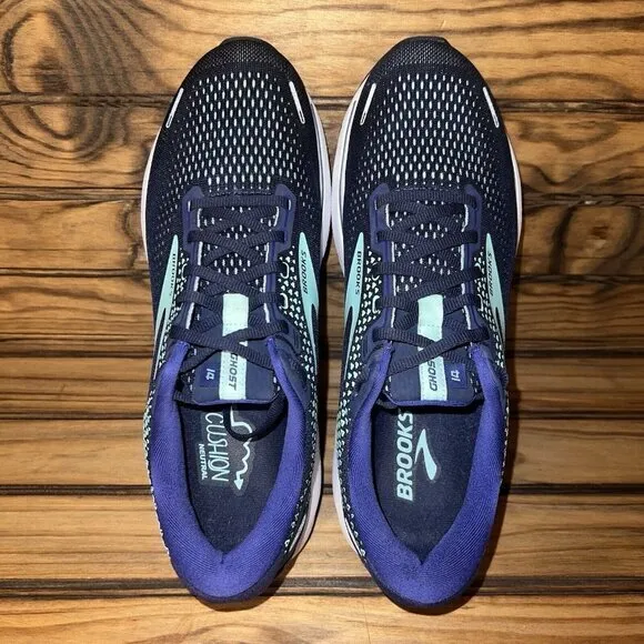 Brooks Ghost‎ 14 Athletic Shoes Womens Size 11.5 Blue Purple Running Walking Gym