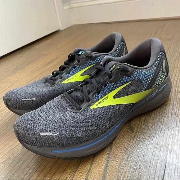 Brooks Ghost 14 Black Blue Nightlife (1103691D069) Size 11.5 Running Shoes