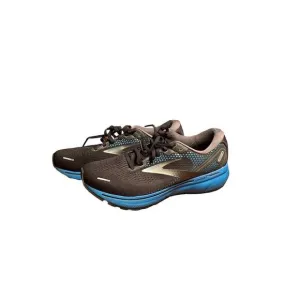 Brooks Ghost 14 Mens 9.5 EE Shoes Running Black Blue Walking Gym 1103692E056