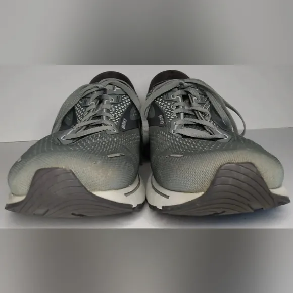 Brooks Ghost 14 Mens Gray White Running Walking Shoes Sneakers SZ 14 D UK 13