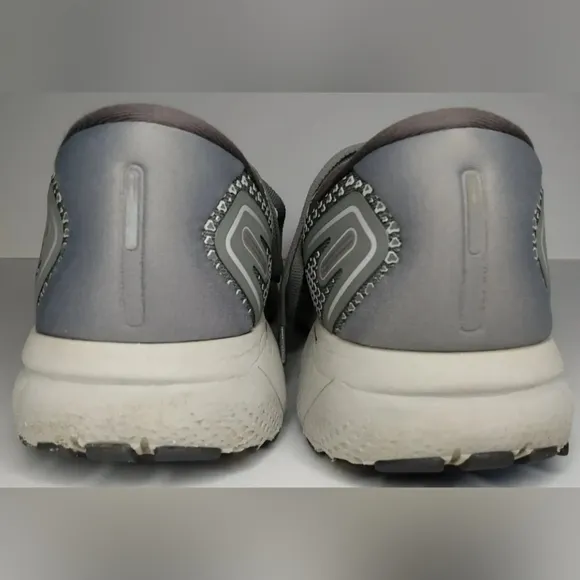Brooks Ghost 14 Mens Gray White Running Walking Shoes Sneakers SZ 14 D UK 13