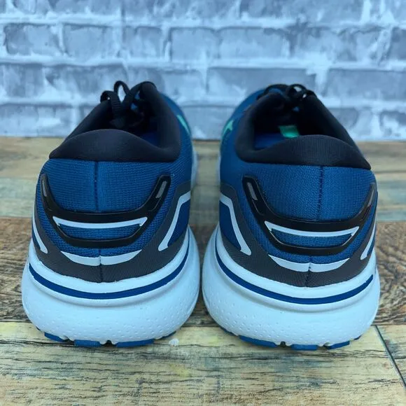 Brooks Ghost 15 Blue‎ Oil Green Running Shoes 1103931D462 Mens Size 9 New