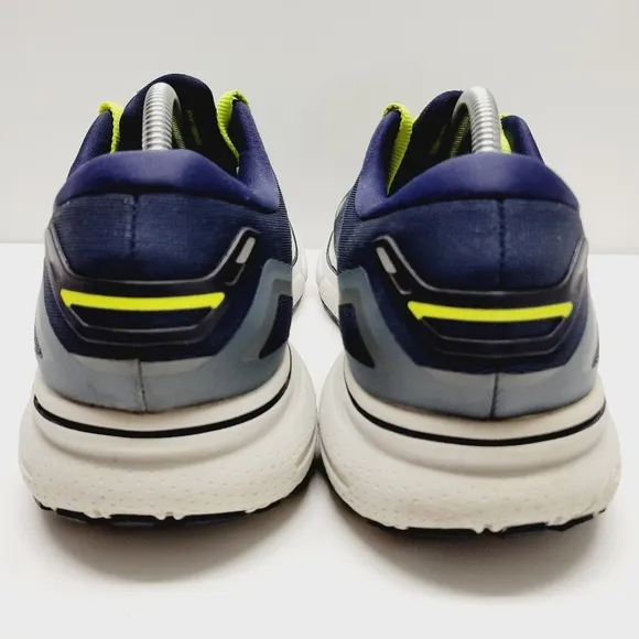 Brooks Ghost 15 Men's  Navy Blue Lime Running Shoes 1103931D429 Size 12