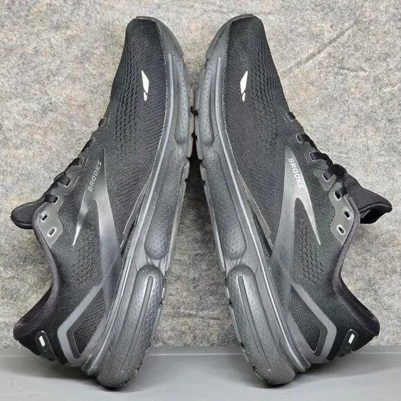 Brooks Ghost 15 Men's Running Shoes 11.5‎ D Black Lace Up Comfy Sneakers