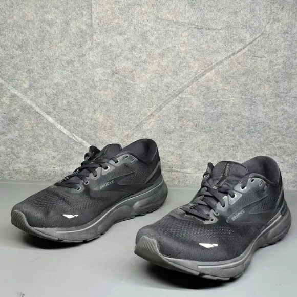 Brooks Ghost 15 Men's Running Shoes 11.5‎ D Black Lace Up Comfy Sneakers